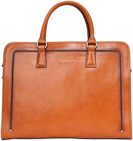Banuce Full Grains italijanska kožna aktovka za žene 14-inčne Poslovne torbe za Laptop ženske torbe preko
