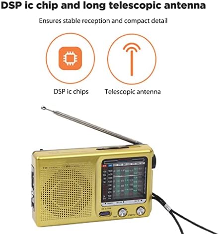 XXXDXDP Retro Weather Radio Full Band ručni Sw AM FM Mini ugrađeni zvučnik na baterije