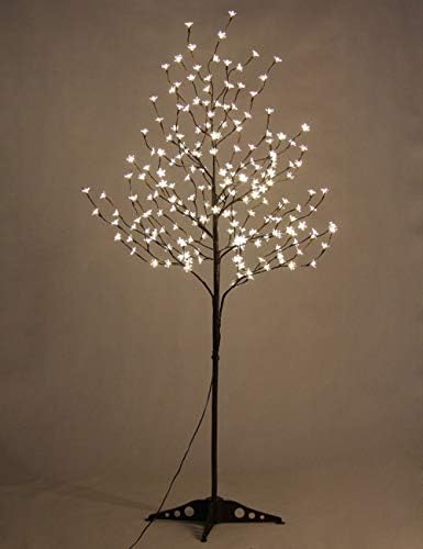 Lightshare 6,5ft 208 LED trešnje Trešnje drvo, osvijetljeno umjetno stablo za ukrašavanje unutar i izvana,