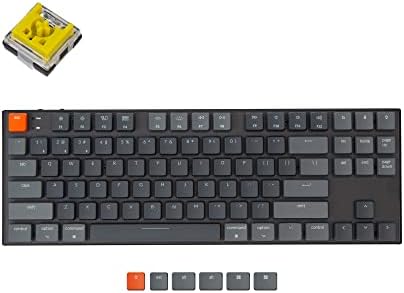 Keychron K1 RGB Hot-swapable tenkeyless Layout Ultra tanka Bežična Bluetooth/žičana USB mehanička tastatura