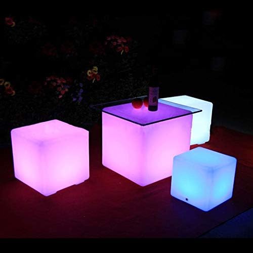 Vanjska dvorišna lampa unutrašnje noćno svjetlo Stolovi Stolice LED Cube Light sjedište za daljinsko upravljanje