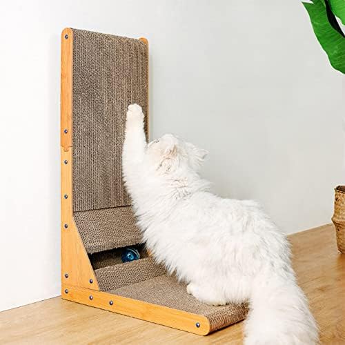 UGPLM mačka valovita grebalica za spavanje kartonska ploča za grebanje kandžama sa kugličnom prostirkom