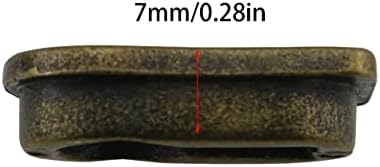 Ruiwaer 10pcs Antique Brončani tonski poklopac ključaka metalni poklopac ključaka Brončani ton za ukras