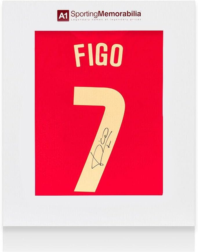Luis Figo potpisao je portugal majicu - 2020-2021, broj 7 - Poklon kutija Autograph - autogramirani nogometni