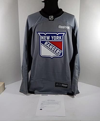 New York Rangers Igra Polovni dres sive prakse Reebok NHL 58 DP31292 - Igra polovna NHL dresovi