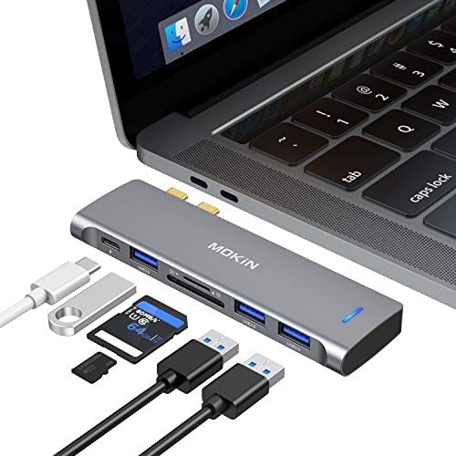 USB C Adapter za MacBook Pro / Air M1 M2 2021 2020 2019 2018,MOKiN USB C Hub MacBook Pro dodatna oprema,