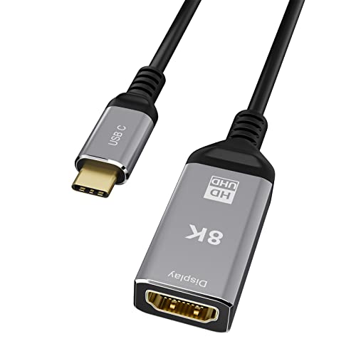 Yiwentec USB tip-c do HDMI 8K 2.1 Kabel 25cm muško za žensko 8K @ 60Hz 4K @ 120Hz UHD HDR High Speed ​​48Gbps