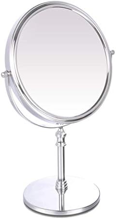 KONGZIR ogledalo za kupatilo ogledalo za šminkanje kancelarijsko ogledalo za lepotu sa 3x uvećanjem i 360