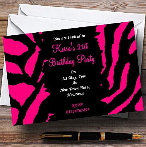 Pozivi za personalizirane stranke za prvenstvene ružičaste zebre