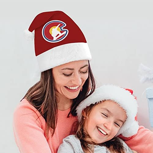 Colorado Snowboard Božić šešir Santa šešir za unisex odrasle Comfort klasični Božić kapa za Božić Party