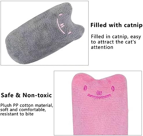 Fadydail igračke za mačke u zatvorenom prostoru, 3kom plišana mačka igračka za žvakanje čišćenje zuba, meka