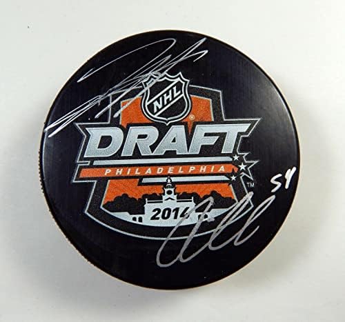 Travis Sanheim Oskar Lidbom 54 potpisan 2014 NHL Philadelphia Nacrt Pak Auto 207-potpisani NHL Pak