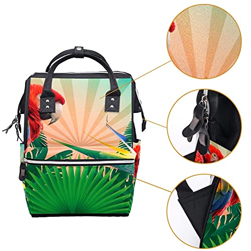 Tropics Ljetne ptice pelene tote torbe mammmy ruksak veliki kapacitet pelena torba za staračku torbu za