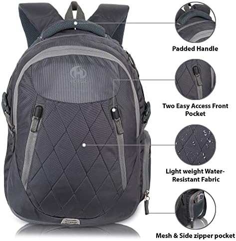HEROT Unisex-odrasli hibridni ruksak za laptop, protuprovalni ruksak, jahač za poslovne škole sa USB portom