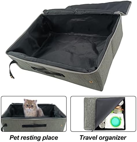 TJLSS sklopiva putna kutija za smeće za mačke s poklopcem Vanjska sklopiva kutija za otpatke za mačke s