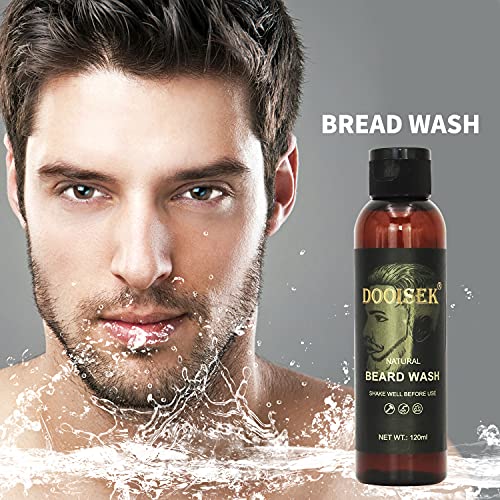 DOOISEK Beard Wash,hidratantni šampon za bradu za muškarce čisti, omekšava & hidrira za zdraviju bradu,