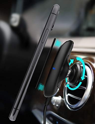 Noekin bežični punjač, ​​magnetni nosač za odzračivanje telefona [Car Scent difuzor] 3 u 1 Car Charger 10W QI punjač za Samsung S10 / S10 Plus / S10 E / S8 / S7, iPhone XS / XS max / xr / x / 8/8 Plus