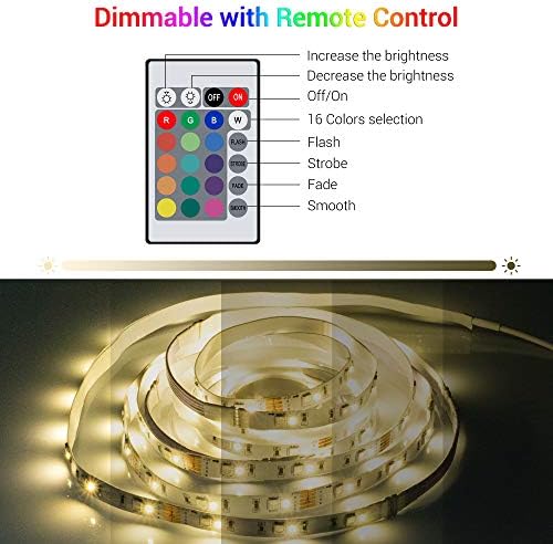 NILUNN RGBW LED pod rasvjetom ormarića, Prigušiva svjetla za ormariće sa Muzičkom sinhronizacijom, APP /
