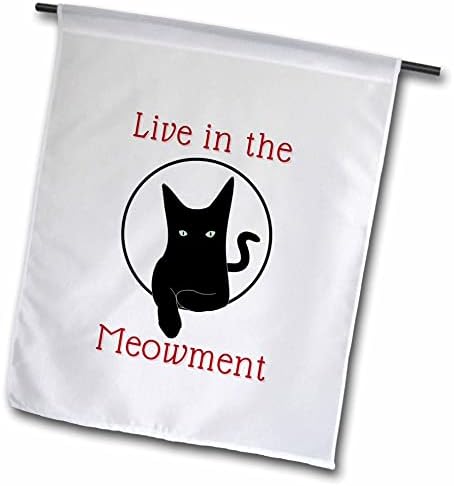 3drose slika mačke sa smiješnim tekstom uživo u Mijaukanju-zastave