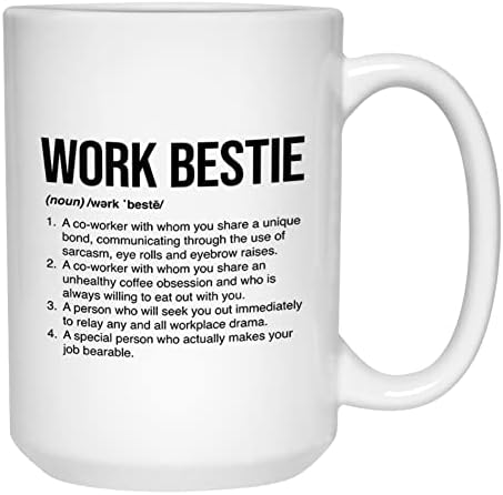 Funny coworker šolja za kafu - work Bestie definicija-Coworker ured radnik novi posao ostavljajući radnom