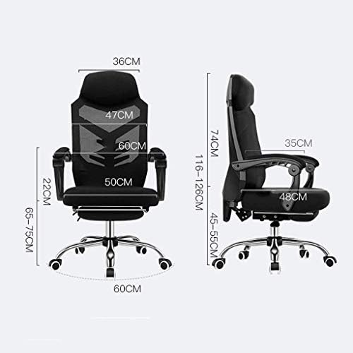 SCDBGY Ygqbgy ergonomska kancelarijska stolica sa naslonom za leđa sa lumbalnom podrškom po visini naslon