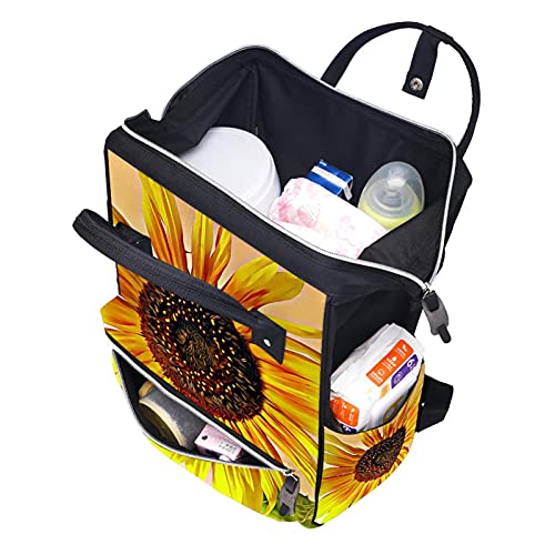 Suncokret ljeto raspoloženje žute biljne pelene torbe mama ruksaka veliki kapacitet pelena torba za staračku