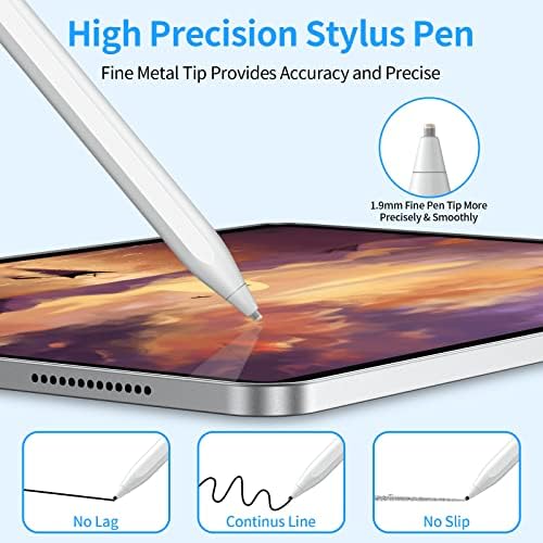 Olovka za olovku za ekrane osetljive na dodir, aktivna olovka digitalna olovka Fine Point kompatibilna sa iPhone ipadom i drugim tabletima …