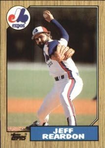2 1987 TOPPS Montrel Expos bejzbol kartice Andres Galraraga 272 & Jeff Reardon 165 NM Stanje bejzbol