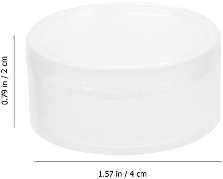 HEALLILY 10pcs Clear Round plastic storage kontejneri kutija za pilule za uši kutija za odlaganje sa poklopcima
