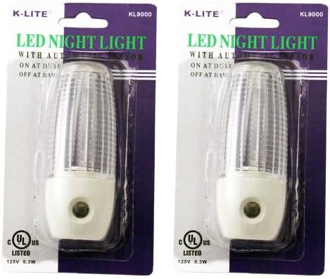 JMK IIT 2 Automatski senzor za noćno svjetlo utikač u Lite okrugloj lampi Power Wall Nighlight novo
