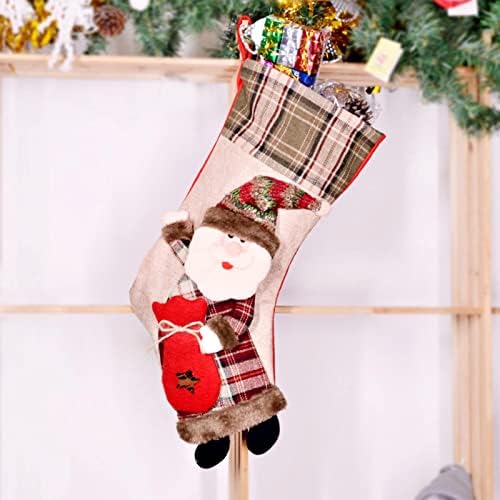 Božićni čarapa Veliki Xmas Čarape Dekoracija SANTA Snjegovinski jeleni čarapa Božićne ukrase i zabavni pribor