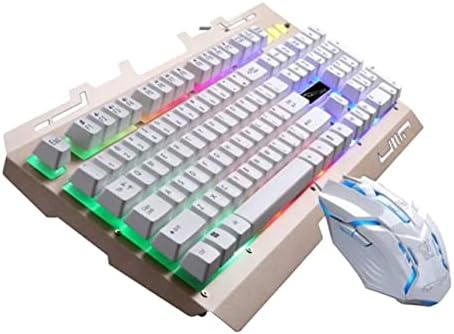 SOLUSTRE bežična tastatura kombinovana tastatura igra ergonomski radni prozori i LED igre USB Gamer za računar