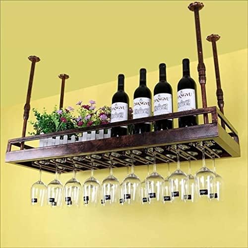 FOVKP vinski nosač, vinski nosač stakla Vintage Wine staklo nosač kovanog željeza vino za vino viseći vinski