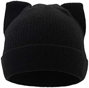 B & amp; C. soba mačka uši kape topla vuna kabel pletene kapice zimske kape za žene djevojke u jesen zima