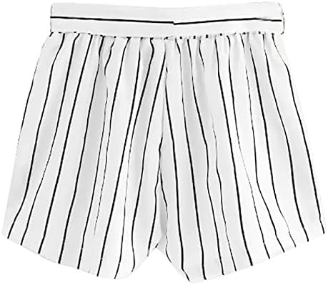 Žene ležerne kratke hlače za crtanje elastičnih struka pravne noge Teretne kratke hlače sa džepovima modna