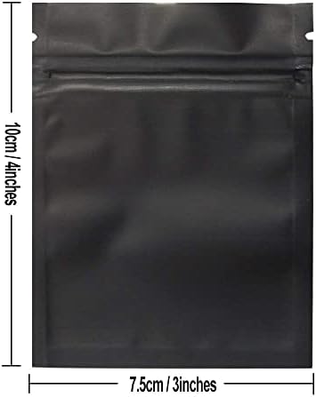 100 pakovanja Torbe otporne na miris - 3 x 4 inča ponovo zatvorene Mylar Torbe Folija torbica torba ravna