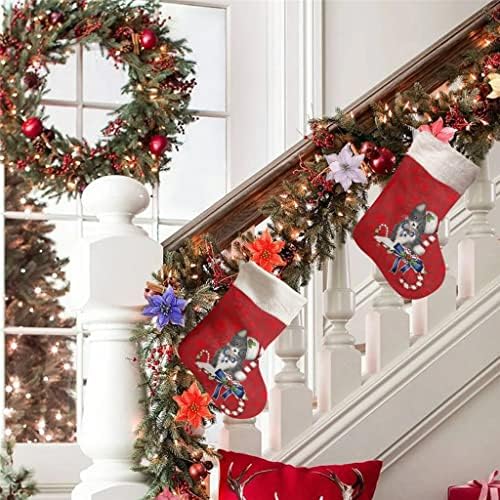 WXBDD Božićni uzorak Snowflake Božićne čarape Božićne ukrase za kućni Xmas Tree Viseći ukrasi poklon torbe