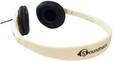 Soundentic SN401 Stereo slušalice u učionici sa kožnim ušima, bijelim, brojem 100, pakovanje od 1
