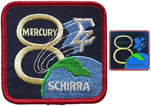 Mercury 8 misija Patch & pin-AB grb-NASA