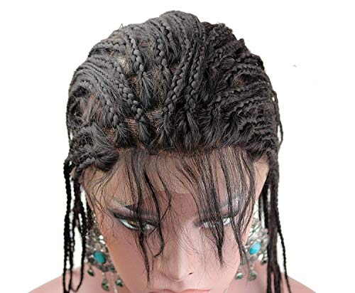 Eseewigs pletene perike za crne žene brazilska Djevičanska ljudska kosa pune pletenice čipkaste perike prirodna