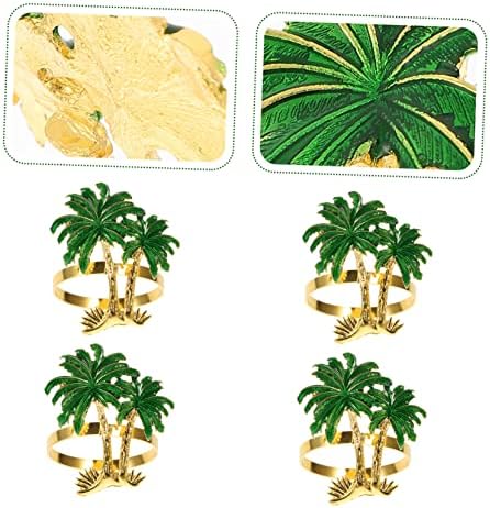 Kokosov kokosov salvetni salvetinski dekor Cvjetni dekor Metal Holder Lovely Salven Kopče Prstenje za salvete