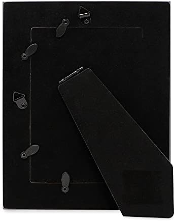 Isaac Jacobs 4x6 White W / Black dvostruko obrub za obrub sa crnim tkaninom, montaža na zidu, izrađen za
