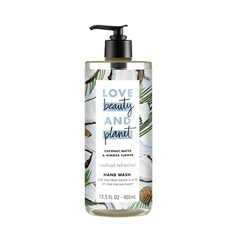 Love Beauty i Planet radikalni osvježivač kokosova voda & Mimoza cvijet za pranje ruku 13.5 oz