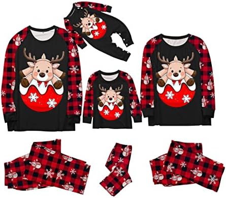 Božićna roditeljska dječja domaća odijelo Tata stil odgovara obiteljskim božićnim majicama pidžamas