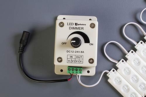 Ledupdates LED svjetlo kontrola zatamnjenja sa ženski DC konektor utikač kabel za LED svjetlo traka, modul,