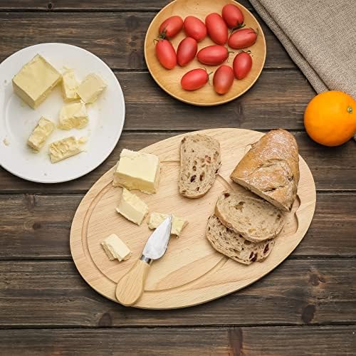 11.8 x 7.8 sir odbor Rubberwood rezanje sjeckanje odbor sa sokom Groove nož za meso povrće voće sir kuhinja