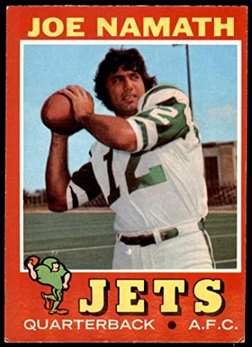 1971 FAPPS 250 Joe Namath New York Jets Vg / Ex Jets