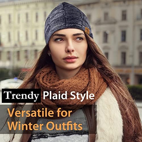 UrecOver Beanie HATS Pokloni za muškarce Žene: Unisex Winter Slouchy pletene flis chep božićne čarape za