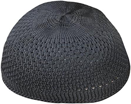 Thekufi® obični crni otvori najlonski veliki rastezljivi kapu za kufi kapu za lubanje Beanie