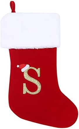 Monogram Božićne čarape Čarape Classic Personalizirano ukrašavanje skladišta za obiteljski odmor Gropavine